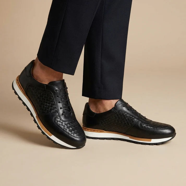Alessandro — Runner in Pelle Intrecciata