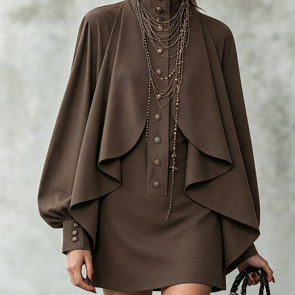Ophelia | Mini Abito con Cappuccio Alto
