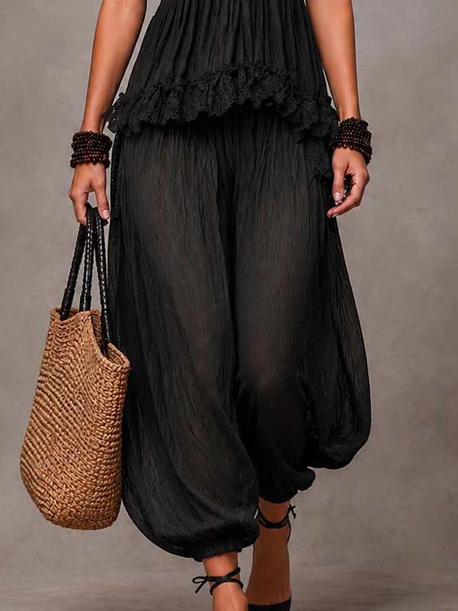 Luna — Completo Top in Pizzo e Pantalone