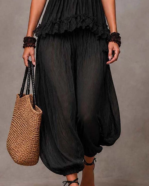 Luna — Completo Top in Pizzo e Pantalone