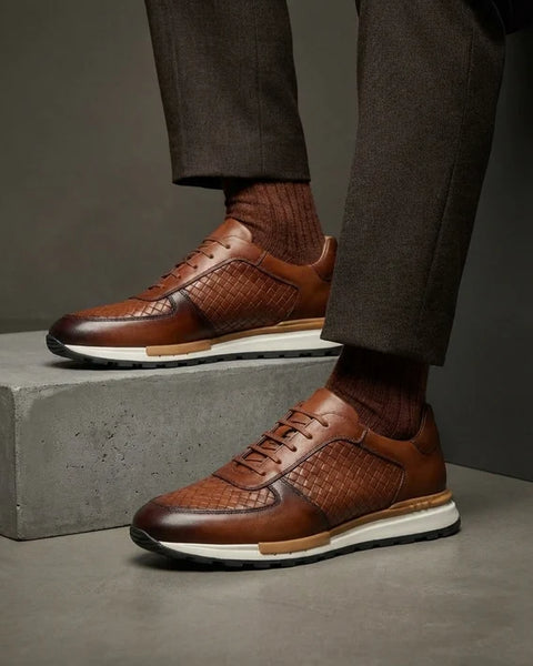 Alessandro — Runner in Pelle Intrecciata