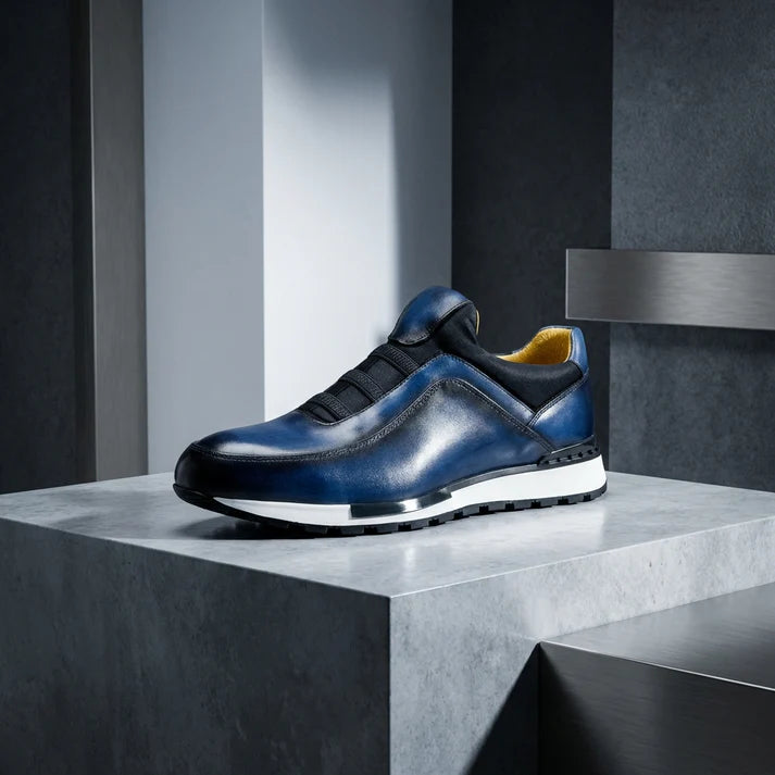 Lorenzo — Slip-On in Pelle Patinata