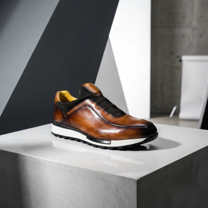 Lorenzo — Slip-On in Pelle Patinata