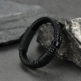 Vegvisir – Bracciale in pelle con bussola e nodo celtico – immagine 9