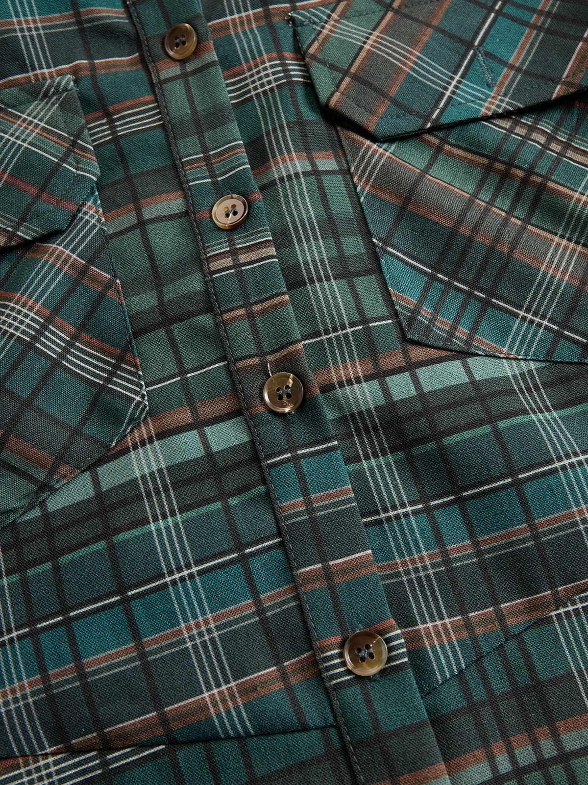 Abito lungo a camicia a quadri
