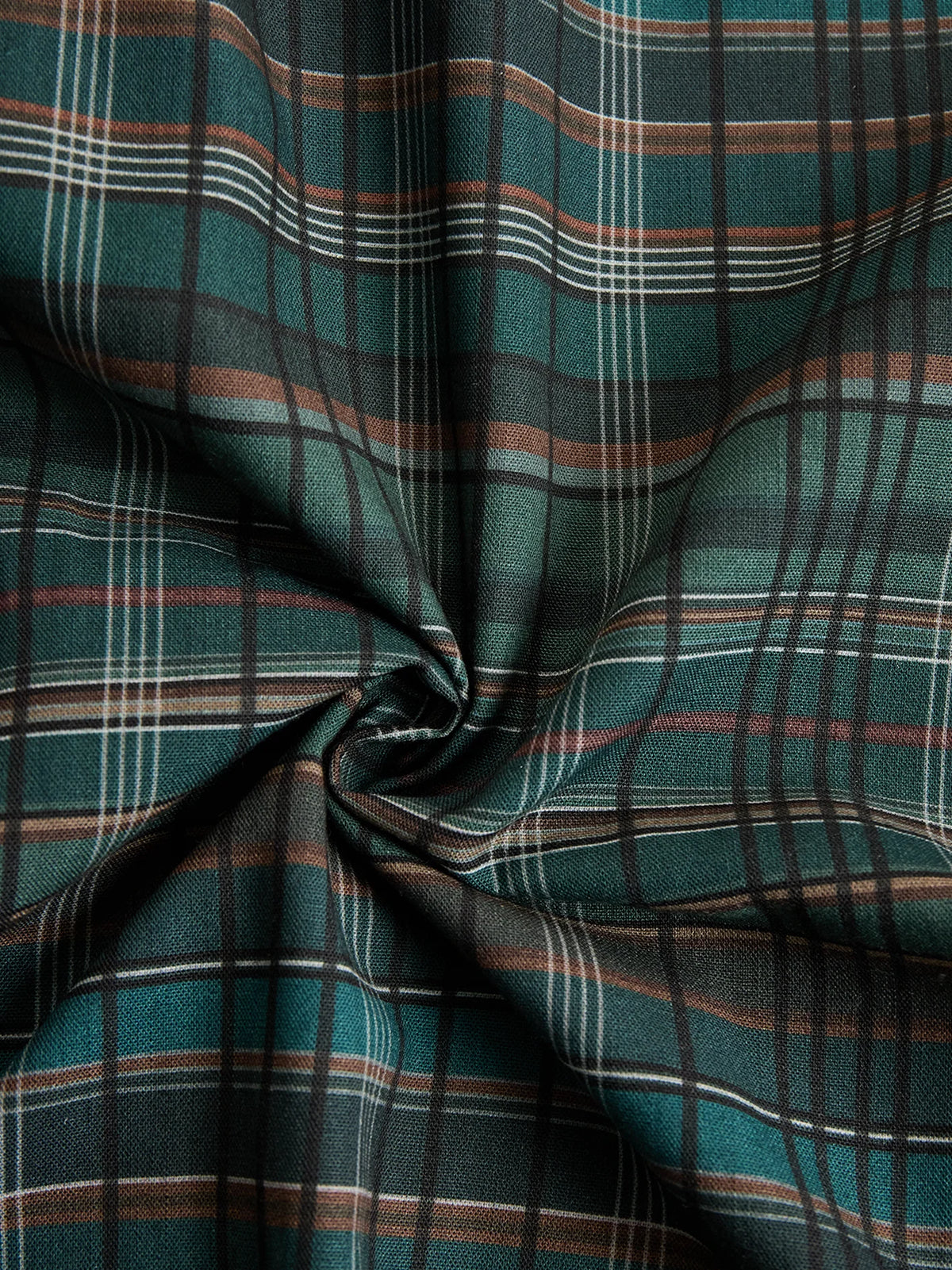 Abito lungo a camicia a quadri