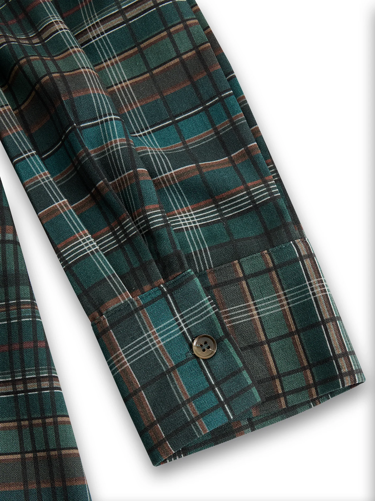 Abito lungo a camicia a quadri