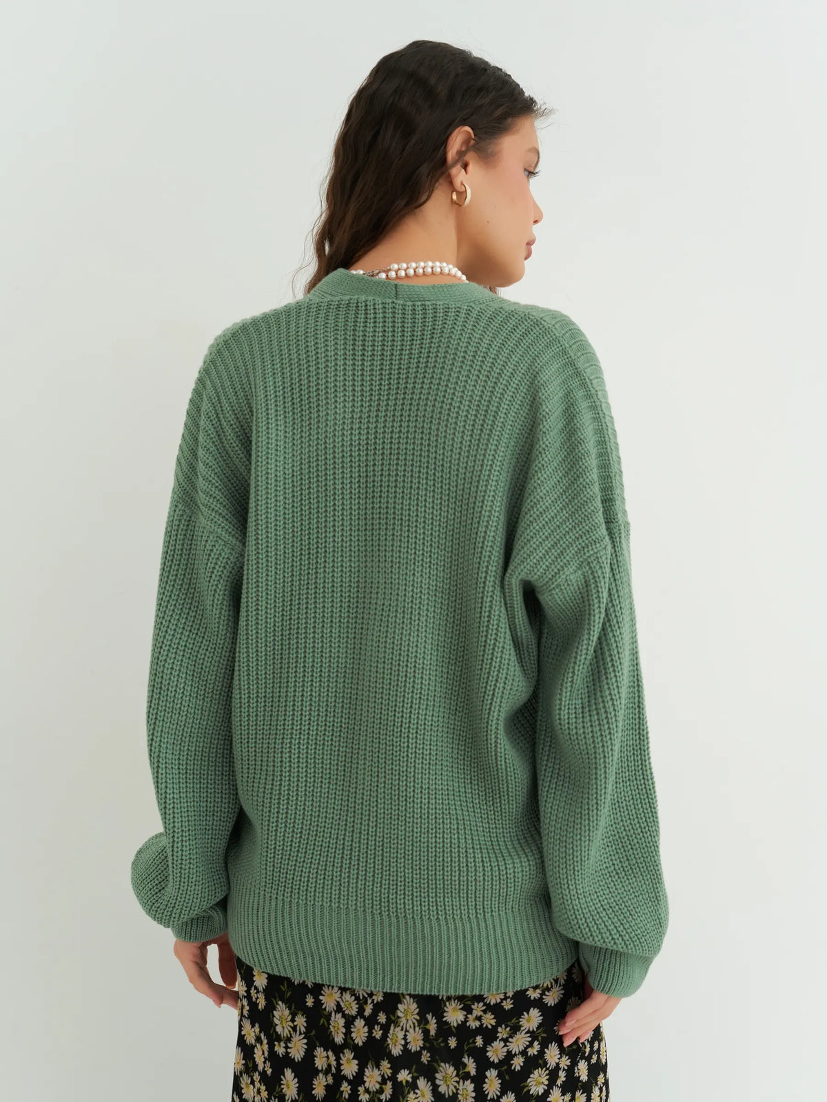 Maëlle | Cardigan corto con bottoni in maglia
