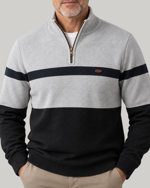 Maglione Gregory a Mezzo Zip
