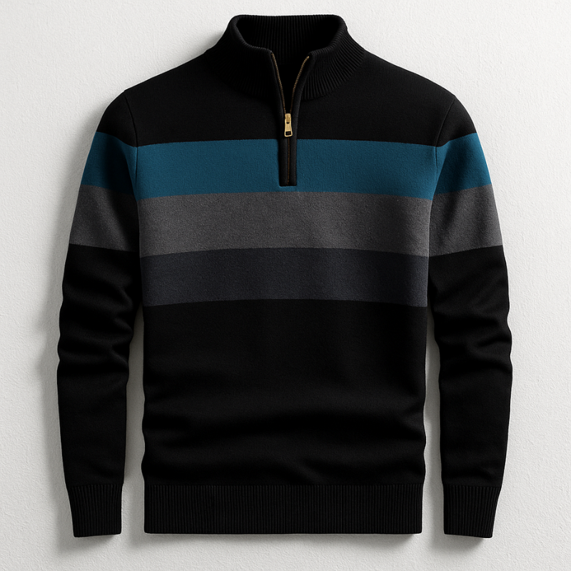 Pullover Bradford con Zip a Quarto