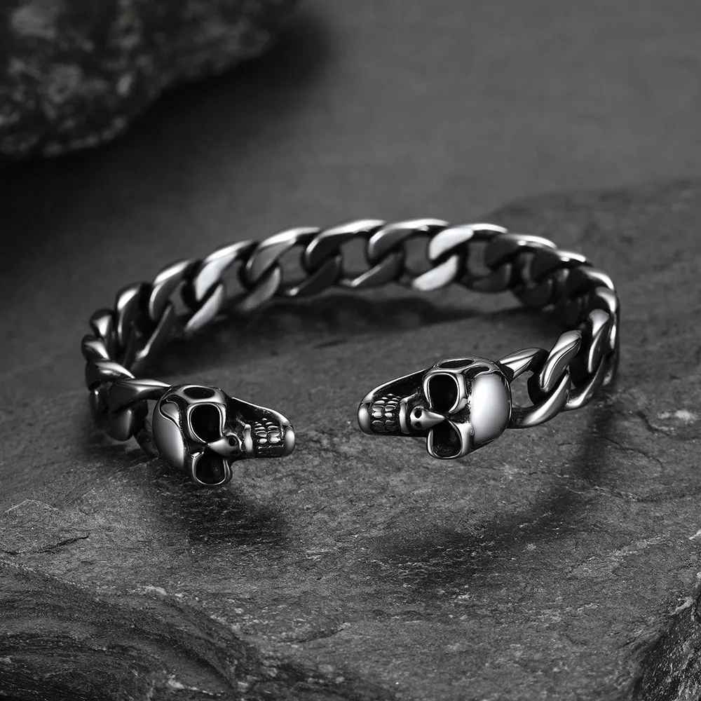 Bracciale a polsino con simbolo del mietitore