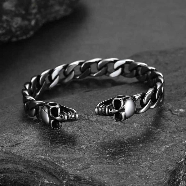 Bracciale a polsino con simbolo del mietitore