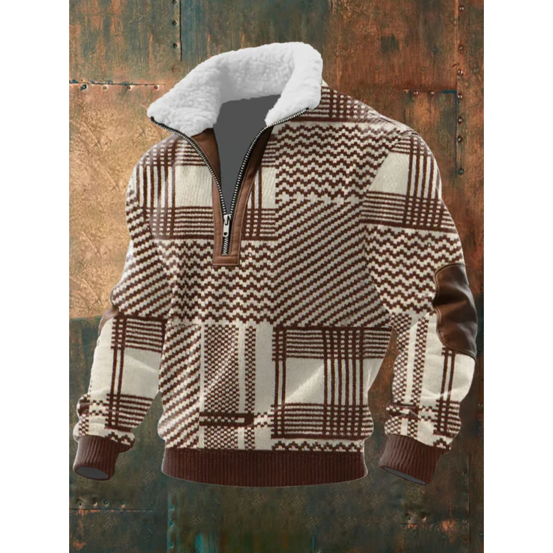 PULLOVER IN FLEECE CON COLLO ALTO