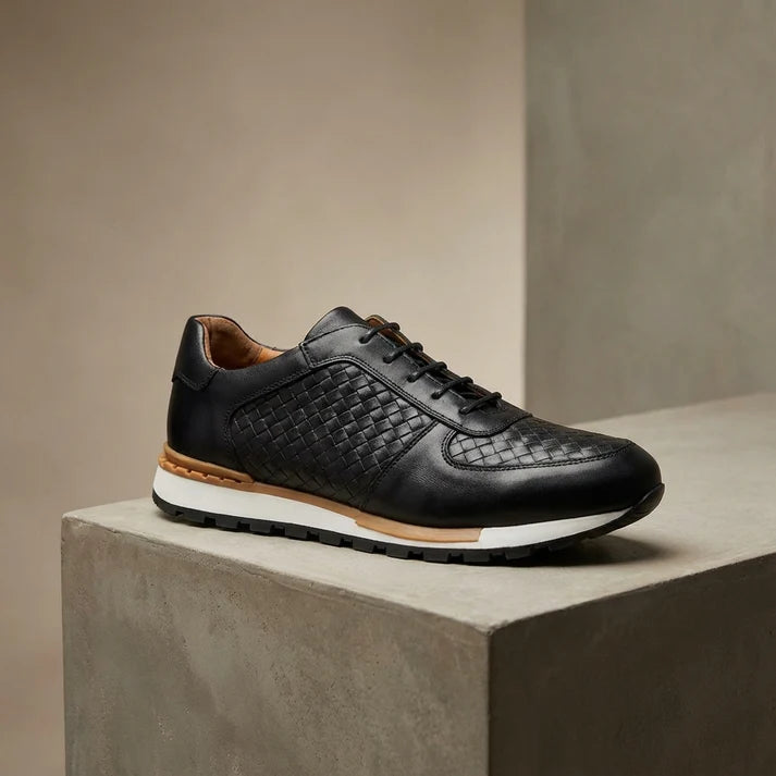 Alessandro — Runner in Pelle Intrecciata