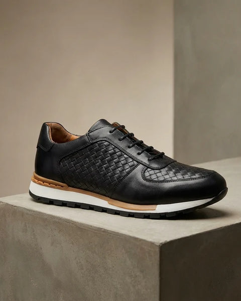Alessandro — Runner in Pelle Intrecciata