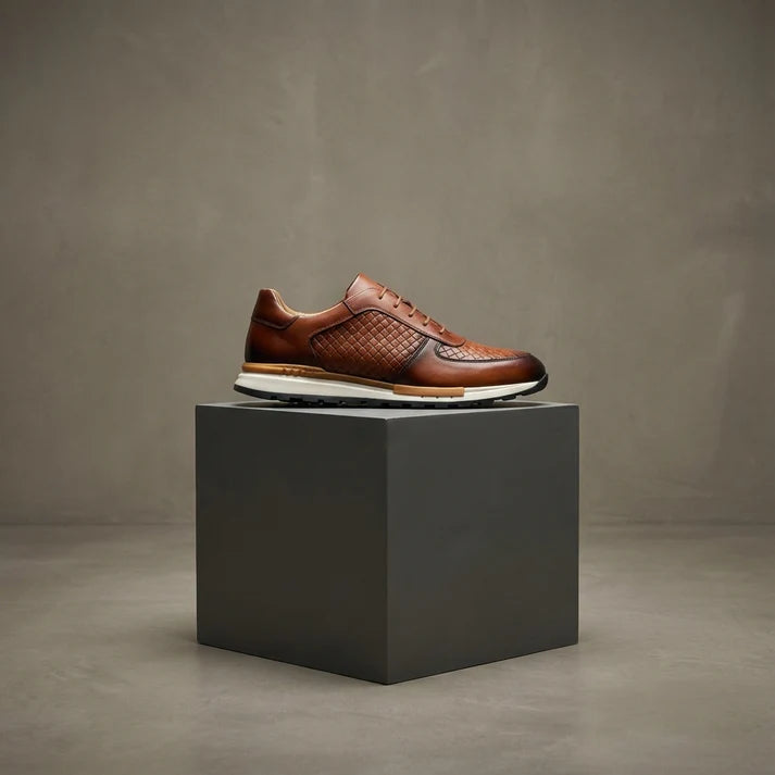 Alessandro — Runner in Pelle Intrecciata