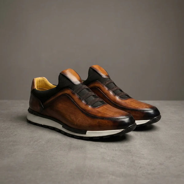 Lorenzo — Slip-On in Pelle Patinata