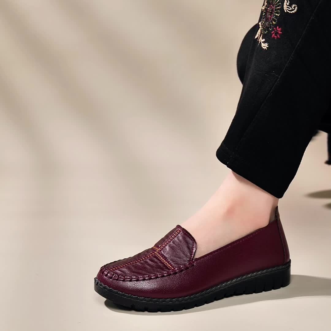 Edith™ | Mocassini Confortevoli Cuciti