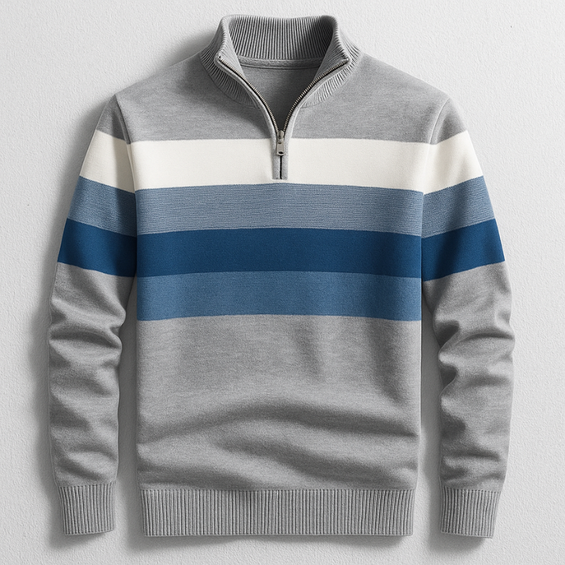 Pullover Bradford con Zip a Quarto