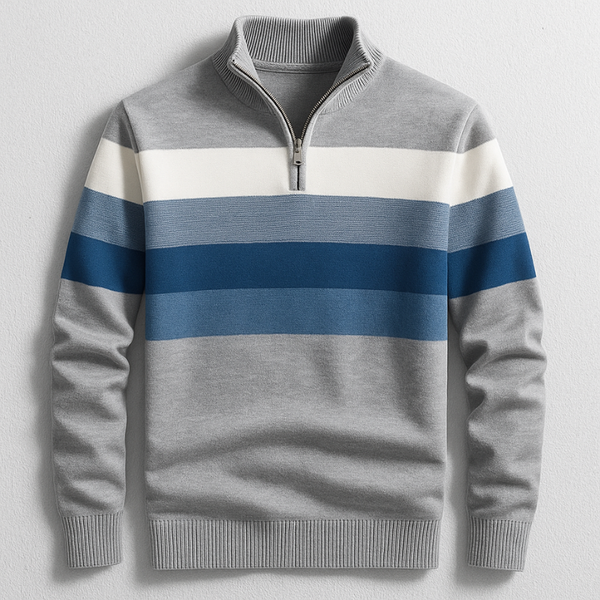 Pullover Bradford con Zip a Quarto