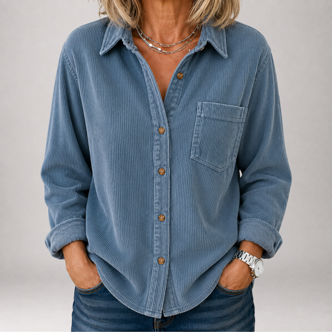 Zelie | Camicia in Velluto a Coste con Tasche