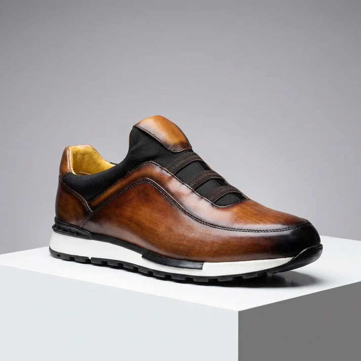 Lorenzo — Slip-On in Pelle Patinata