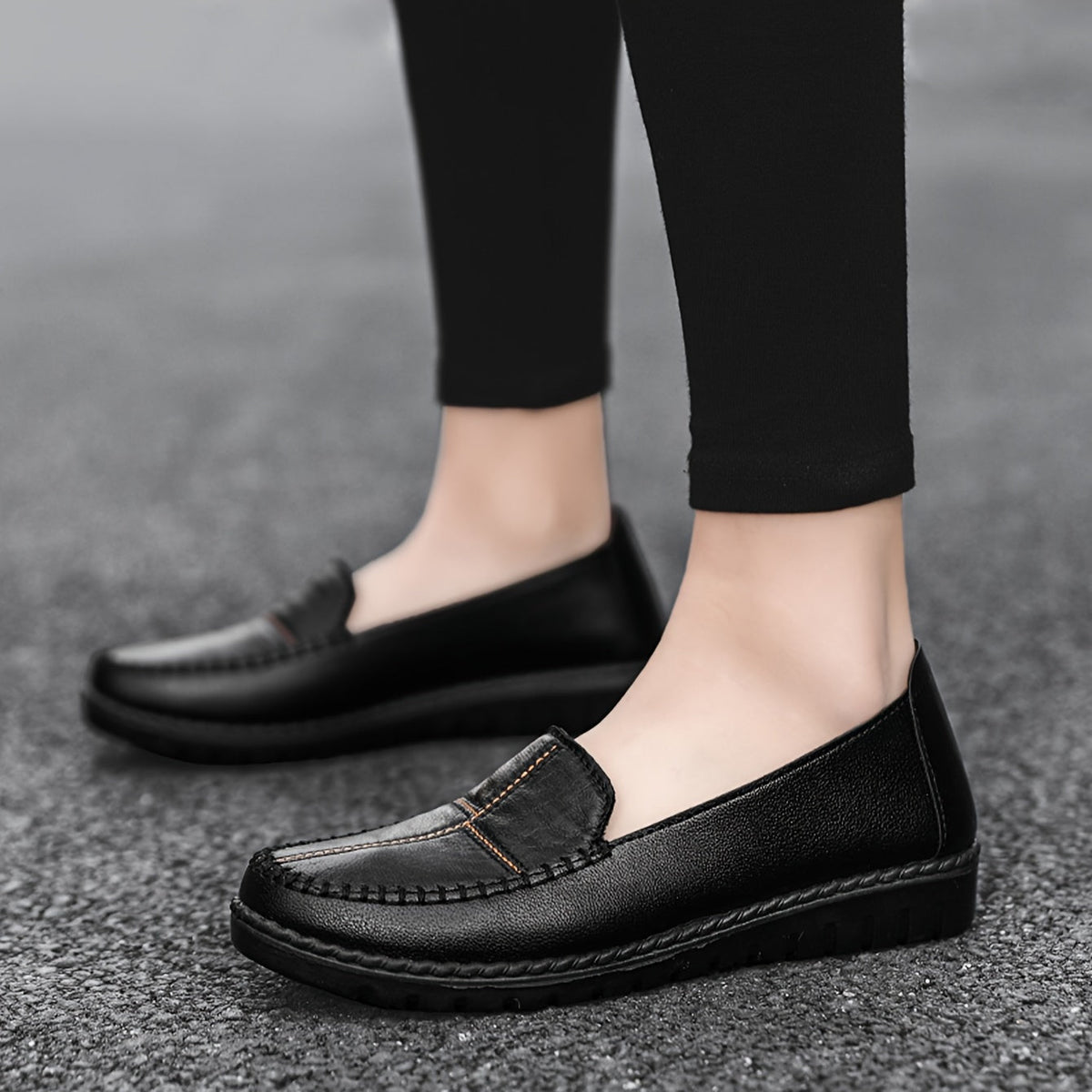 Edith™ | Mocassini Confortevoli Cuciti
