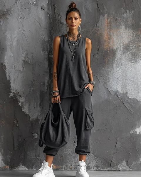 Valentina - Completo casual da donna in cotone