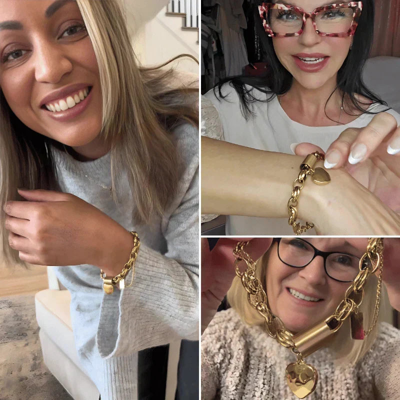 Bracciale Charm Cuore D'Oro