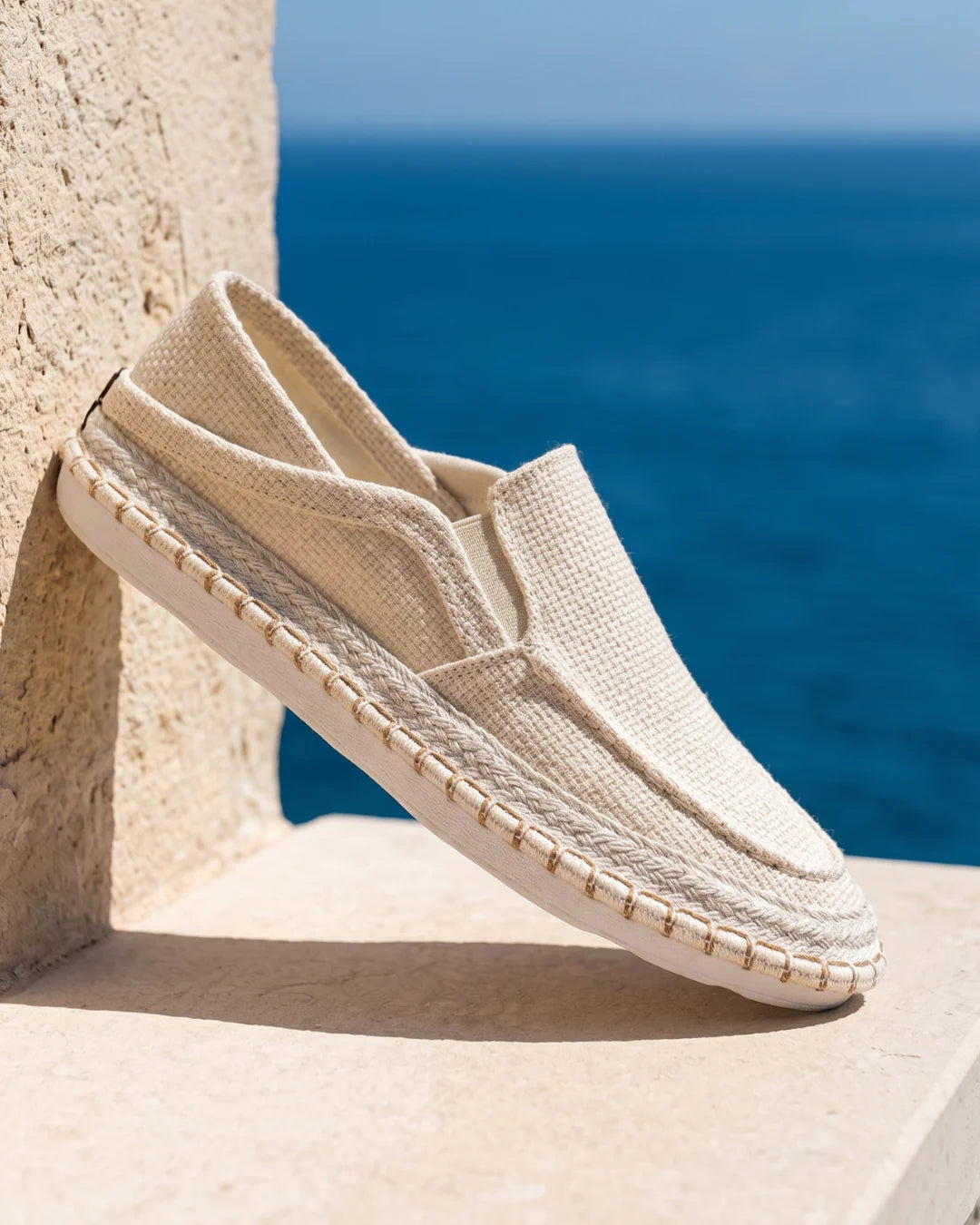 Amalfi — Scarpa in Canapa con Suola in Corda Intrecciata