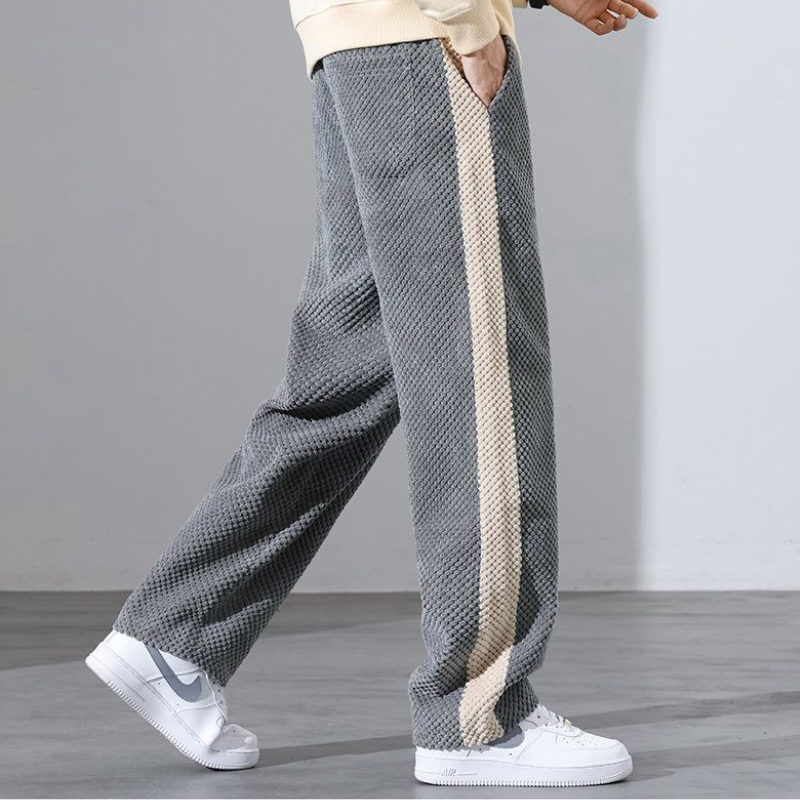 Pantaloni Jogger in Velluto a Coste Waffle