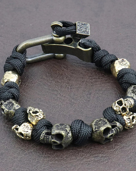 Memento — Bracciale Paracord con Teschio