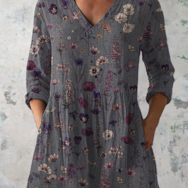 Audrey | Blusa a Manica Lunga con Scollo a V