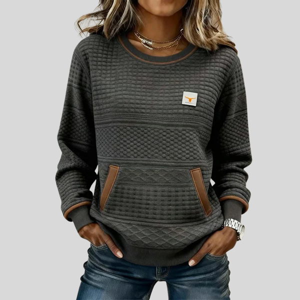 Beatrice™ | Felpa con Collo a Girocollo Colorblock