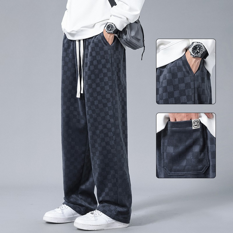 Joggers a Righe in Velluto