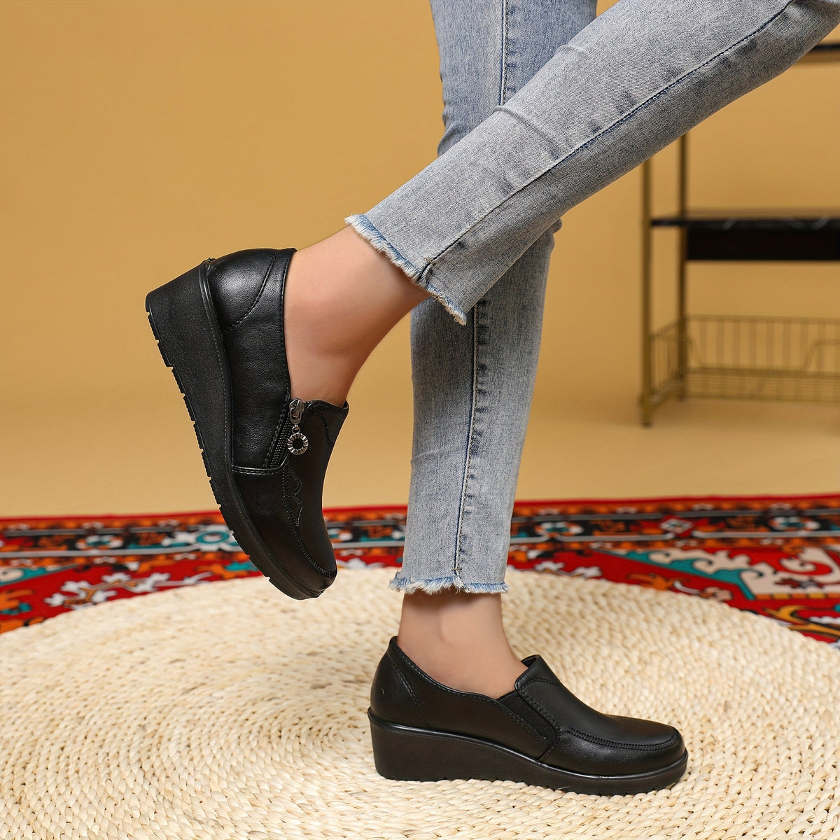 Harriet™ | Mocassini con zip laterale e tacco