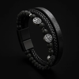 Radici di Yggdrasil – Bracciale multistrato con albero della vita – immagine 1