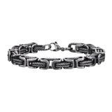 Intreccio Bizantino – Bracciale a catena in acciaio – immagine 6