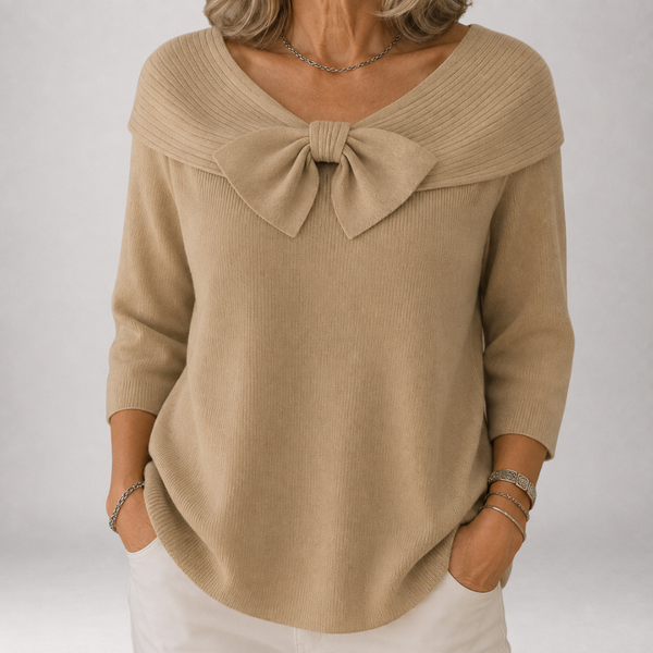 Greer | Maglione Off-Shoulder con Fiocco
