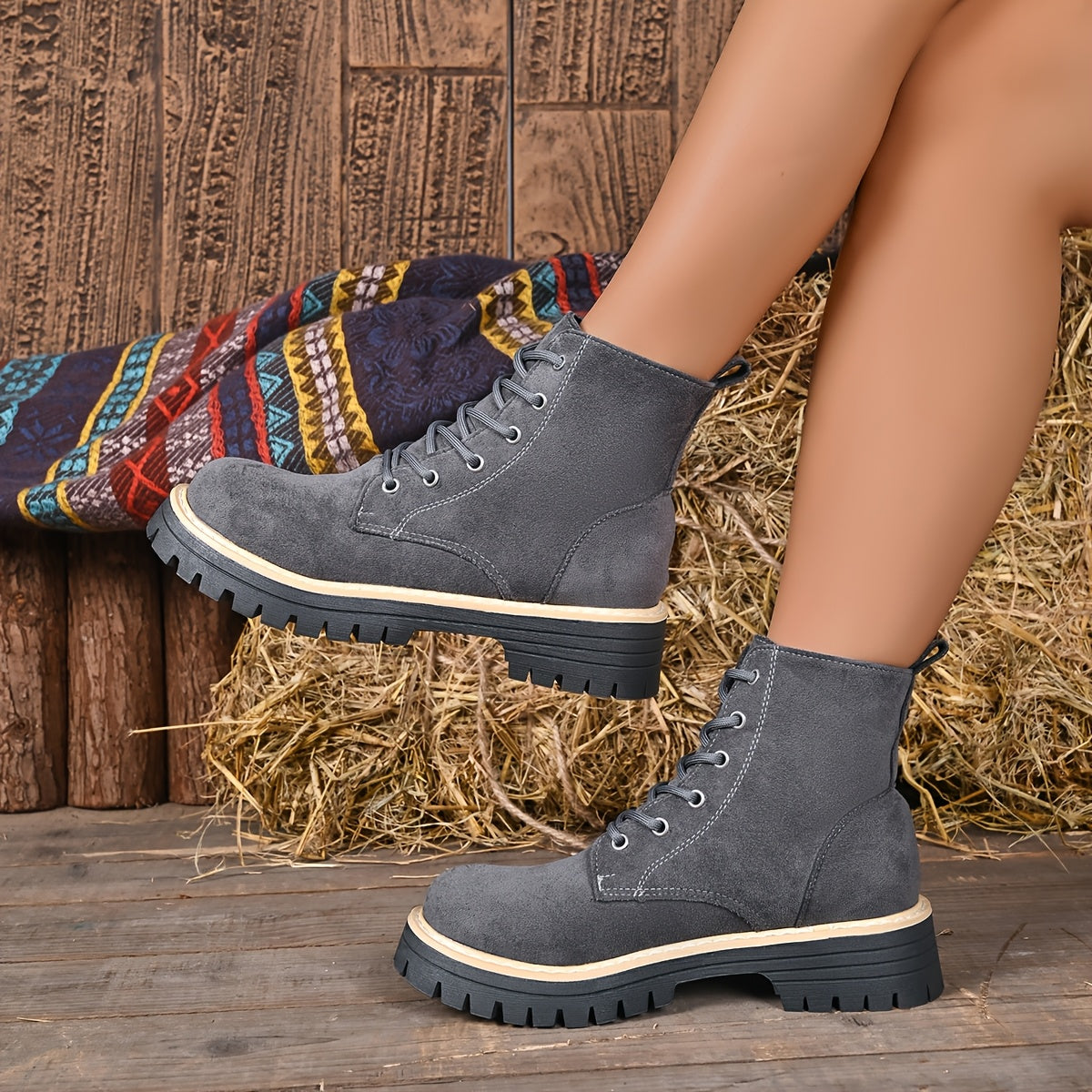 Juniper™ | Stivali con Tacco in Finta Pelle Suede