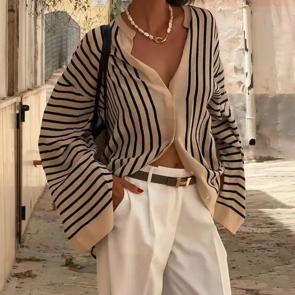 Camicia casual a righe
