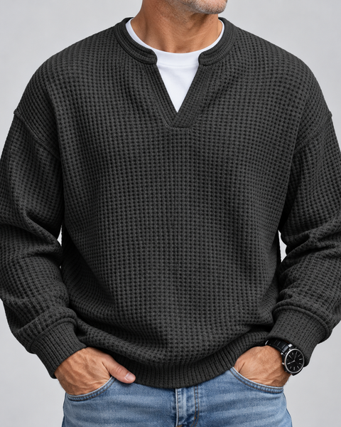 Maglione in Maglia Waffle Matthias