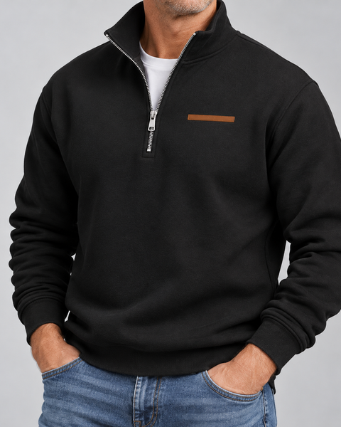 Pullover Nathaniel a Mezzo Zip