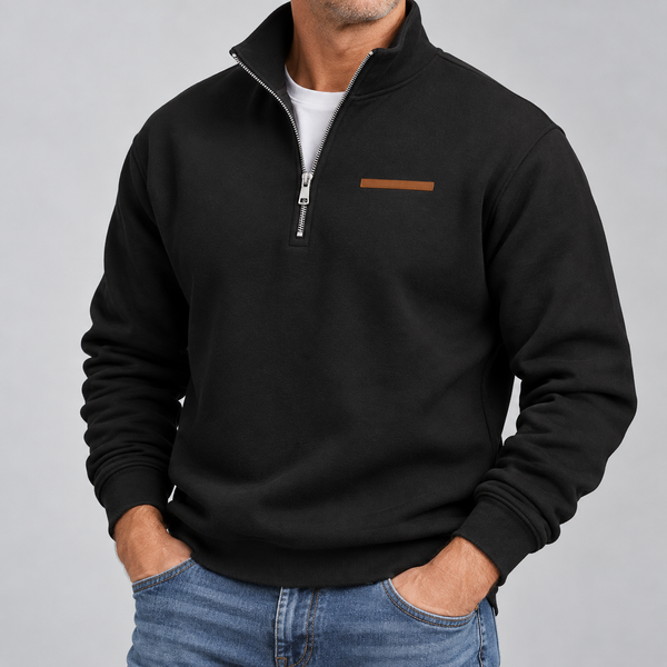 Pullover Nathaniel a Mezzo Zip