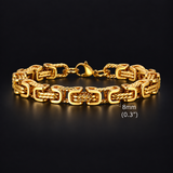 Intreccio Bizantino – Bracciale a catena in acciaio – immagine 5