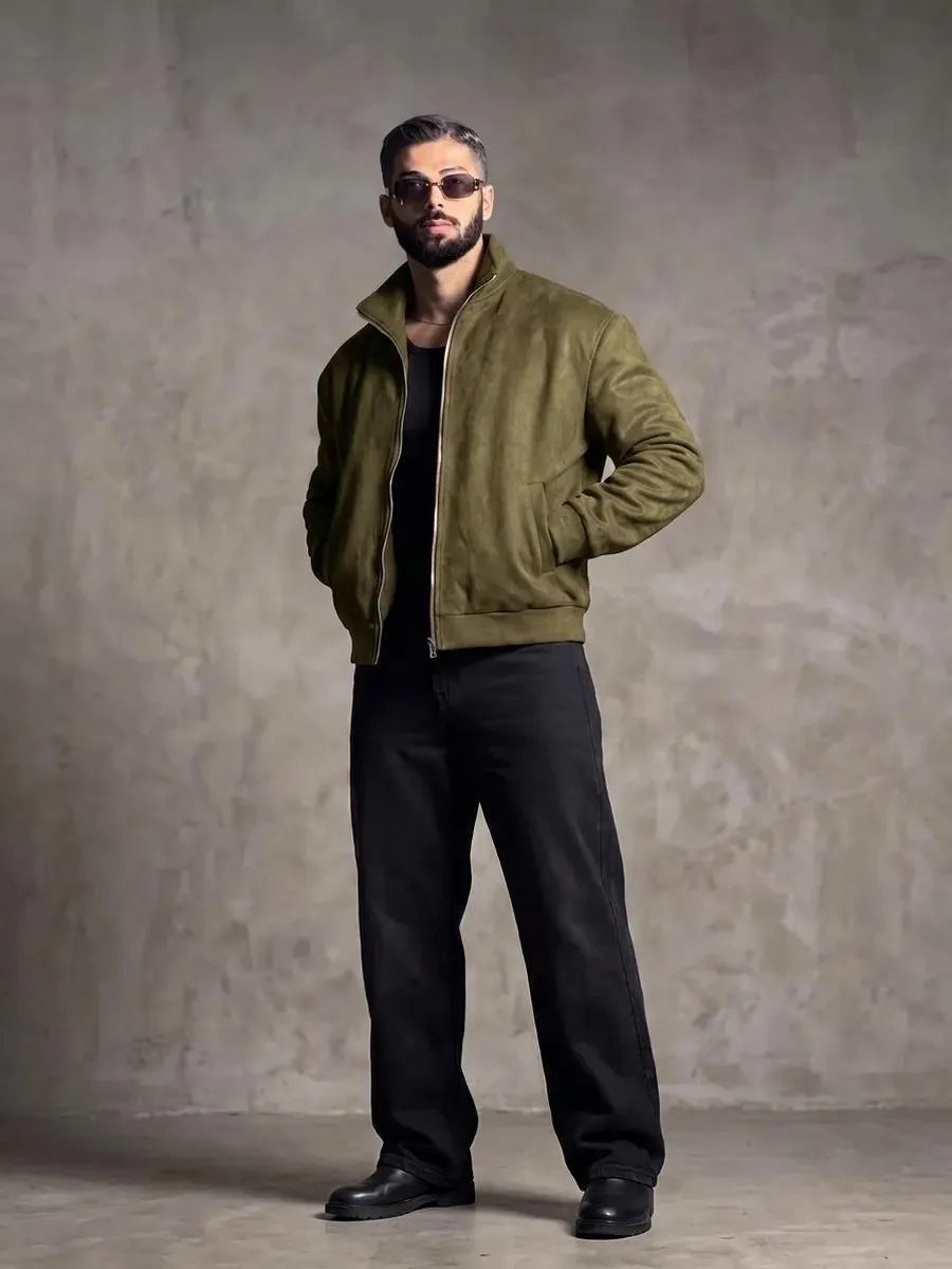 Riviera — Bomber in Camoscio