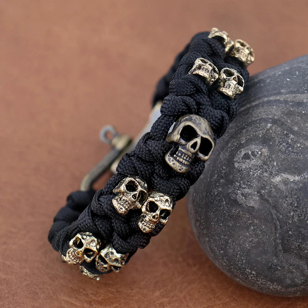 Memento — Bracciale Paracord con Teschio