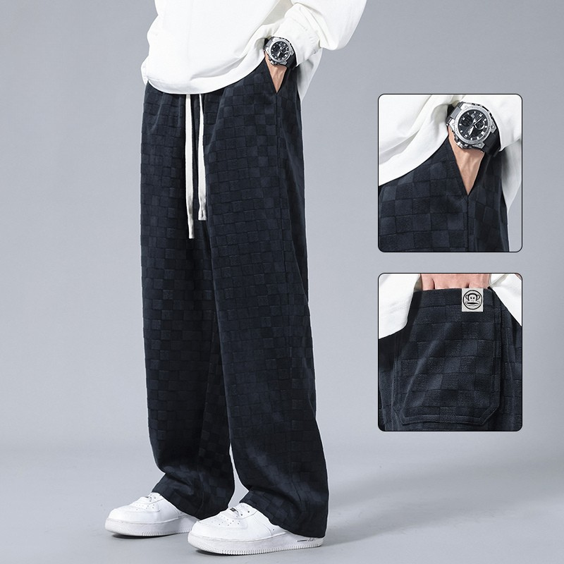 Joggers a Righe in Velluto