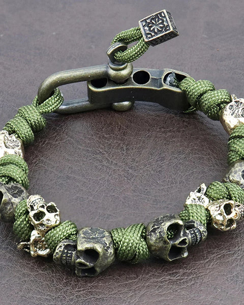 Memento — Bracciale Paracord con Teschio