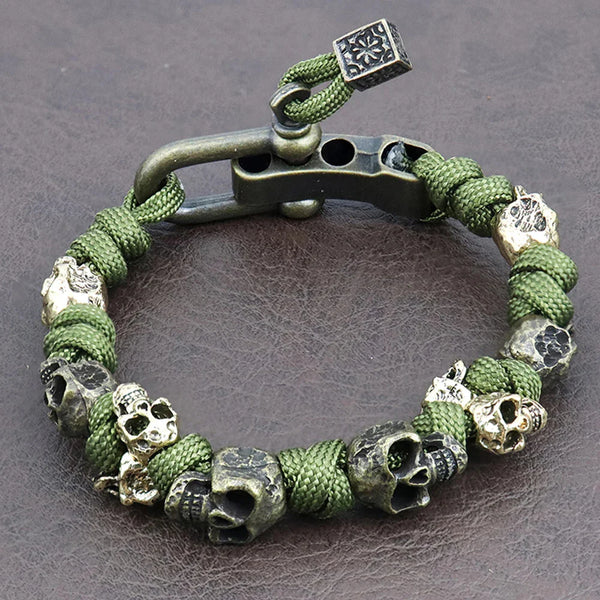 Memento — Bracciale Paracord con Teschio